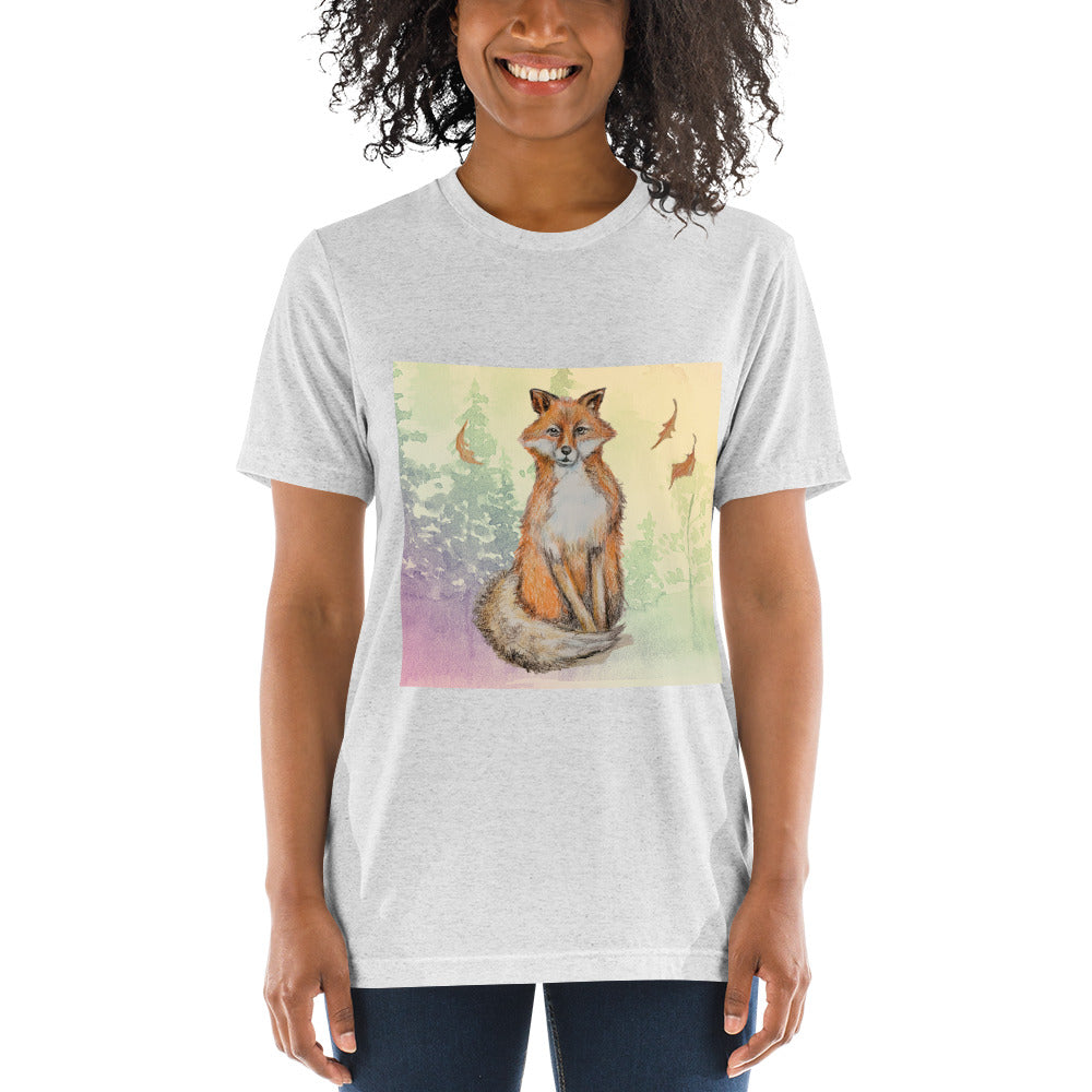 Colorful Fox by MAS Short sleeve t-shirt